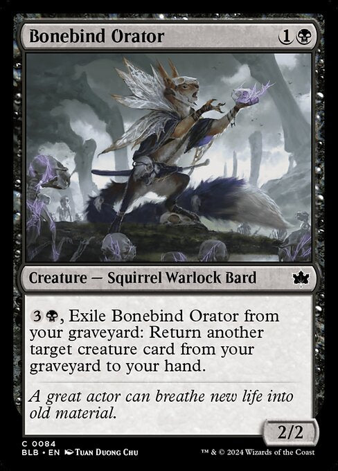 Bonebind Orator (Foil) - Bloomburrow