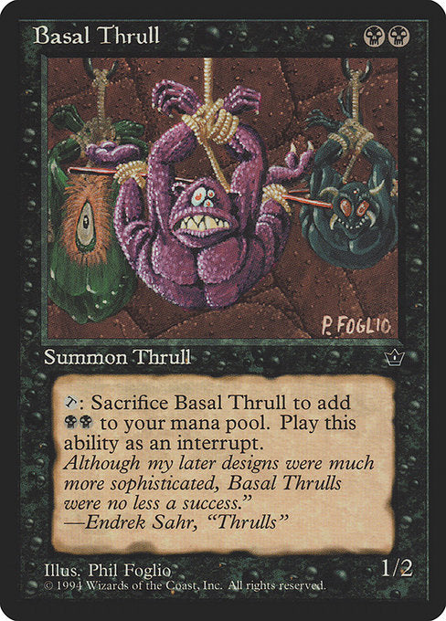 Basal Thrull (P. Foglio) - Fallen Empires