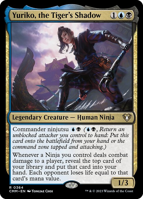 Yuriko, the Tiger's Shadow (Borderless) - Commander Masters