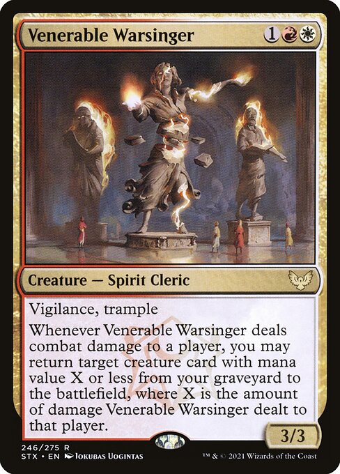 Venerable Warsinger (Foil) - Strixhaven: School of Mages