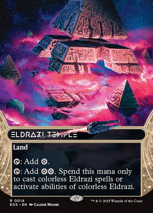 Eldrazi Temple (0014) (Borderless) - Edge of Eternities: Stellar Sights