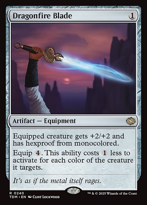 Dragonfire Blade (Showcase) (Foil) - Tarkir: Dragonstorm