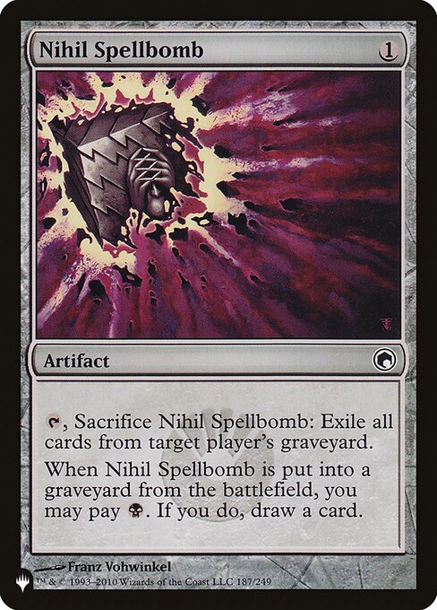 Nihil Spellbomb - The List Reprints