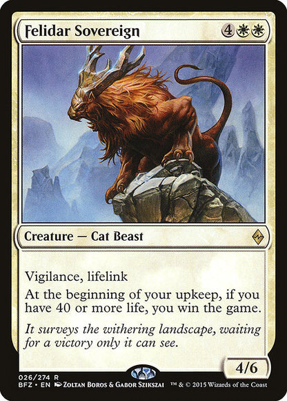 Felidar Sovereign (Foil) - Battle for Zendikar