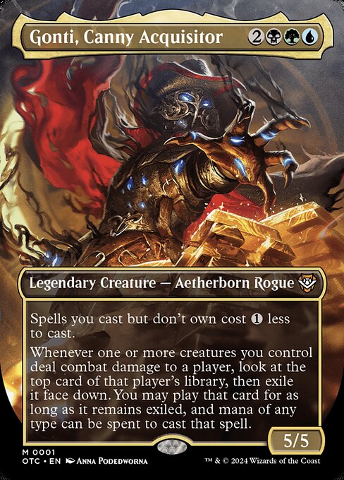 Gonti, Canny Acquisitor (Borderless) - Commander: Outlaws of Thunder Junction