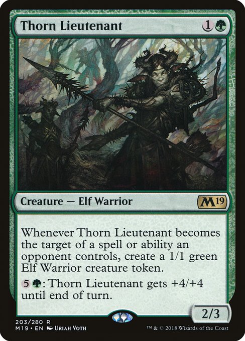 Thorn Lieutenant (Foil) - Core Set 2019