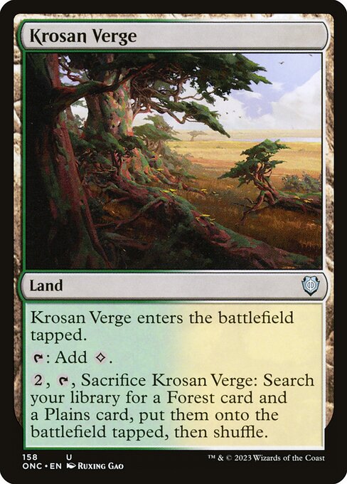 Krosan Verge - Commander: Phyrexia: All Will Be One