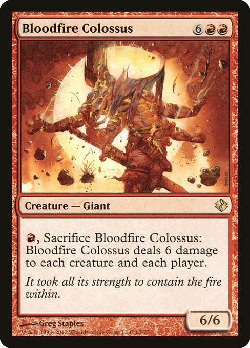 Bloodfire Colossus (Foil) - 9th Edition