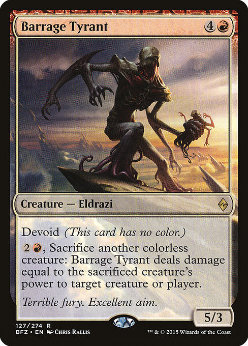 Barrage Tyrant - Battle for Zendikar