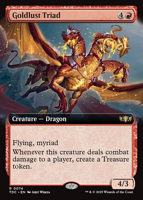 Goldlust Triad (Extended Art) - Commander: Tarkir: Dragonstorm