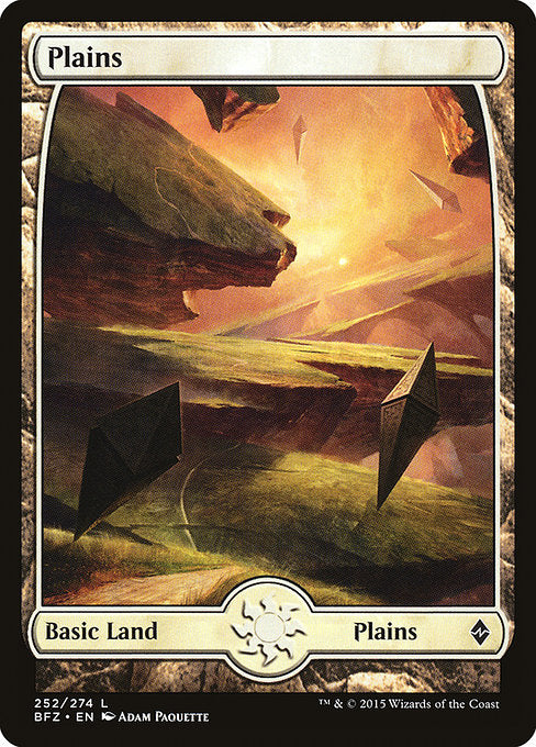 Plains (252) - Full Art - Battle for Zendikar