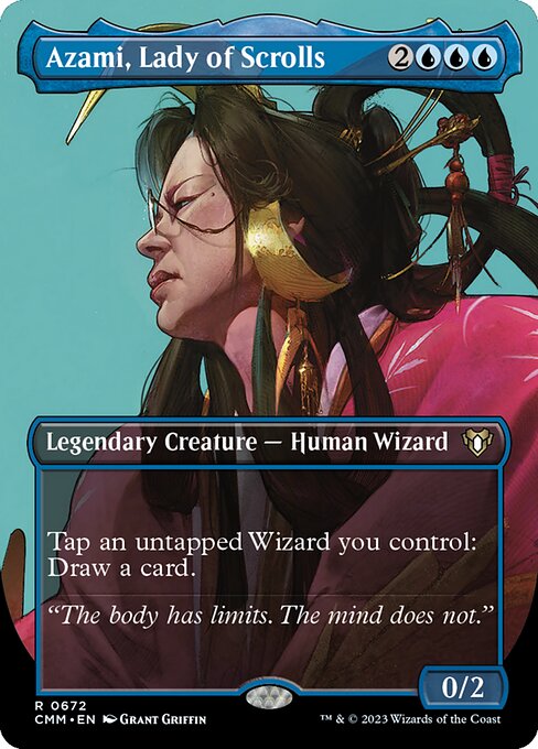 Azami, Lady of Scrolls (Borderless) - Commander Masters