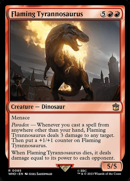 Flaming Tyrannosaurus - Universes Beyond: Doctor Who