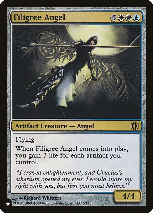 Filigree Angel - The List Reprints