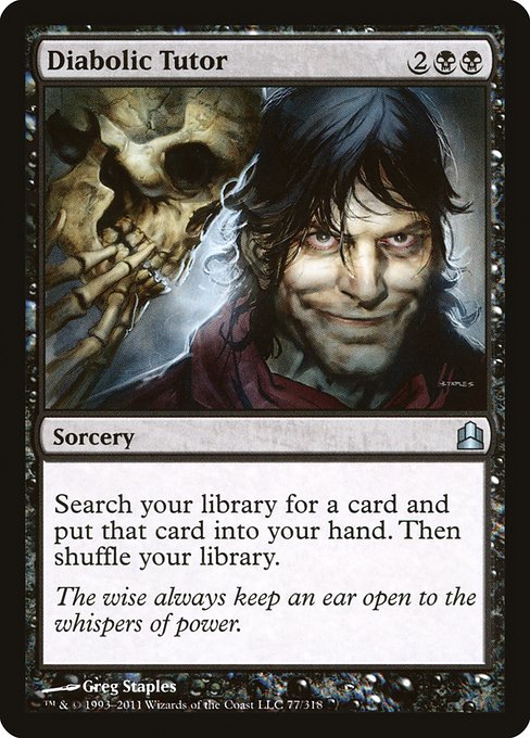 Diabolic Tutor - Commander