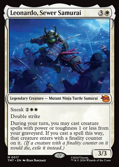 Leonardo, Sewer Samurai - Teenage Mutant Ninja Turtles