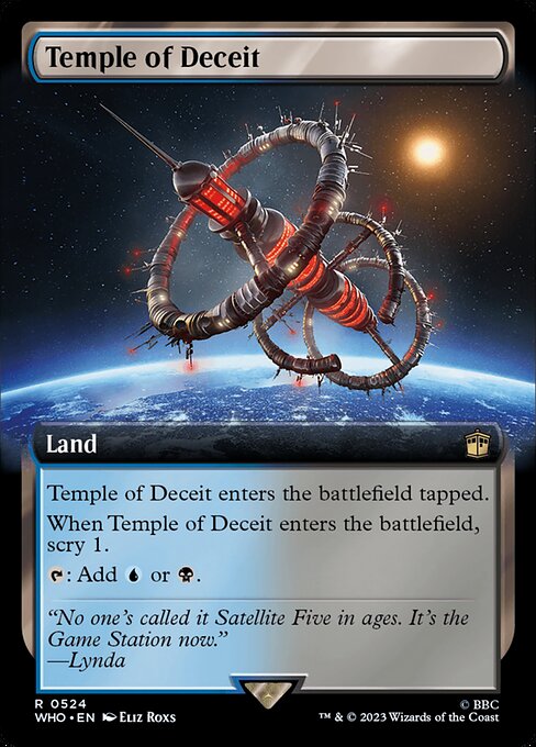Temple of Deceit (Extended Art) (Foil) - Universes Beyond: Doctor Who