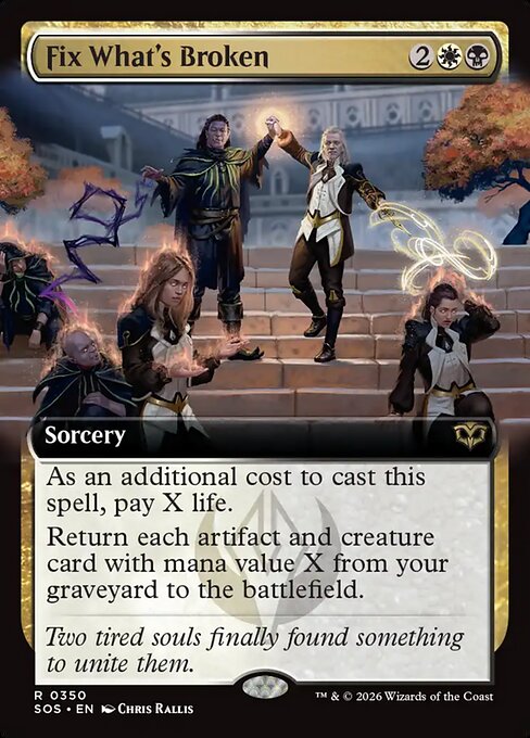 Fix What's Broken (Extended Art) (Foil) - Secrets of Strixhaven