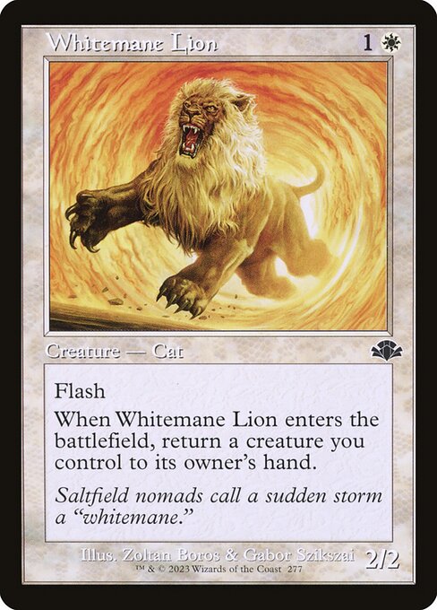 Whitemane Lion (Retro Frame) (Foil) - Dominaria Remastered