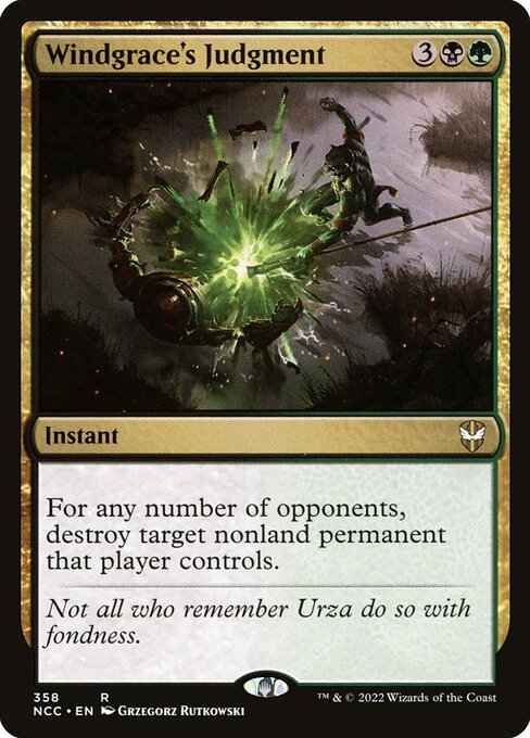Windgrace's Judgment - Commander: Streets of New Capenna