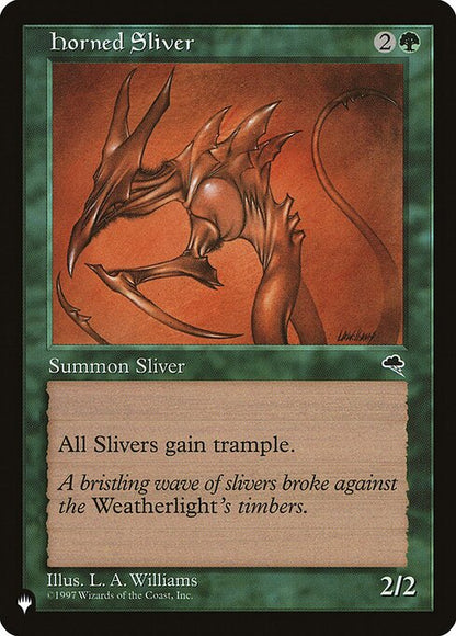 Horned Sliver - The List Reprints