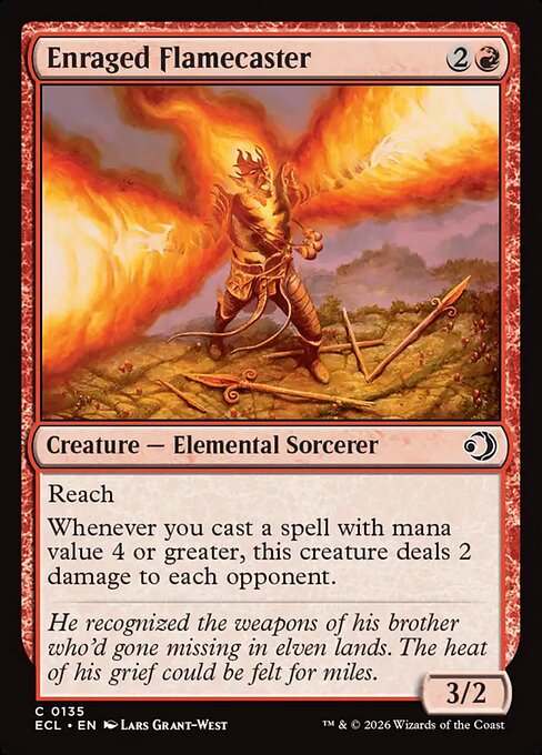 Enraged Flamecaster - Lorwyn Eclipsed