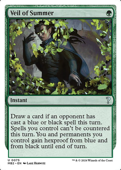 Veil of Summer (White Border) - Mystery Booster 2