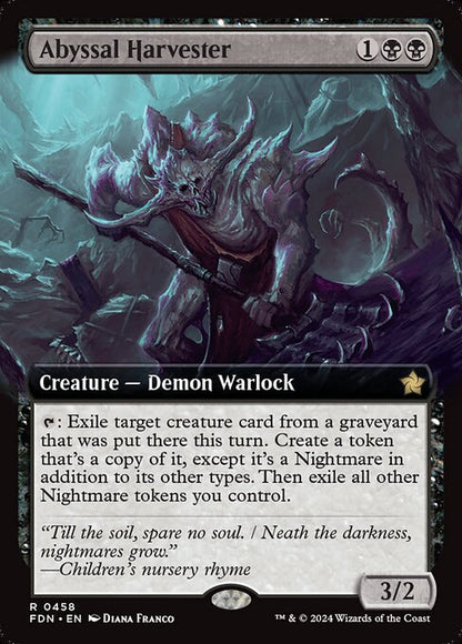 Abyssal Harvester (Extended Art) (Foil) - Foundations