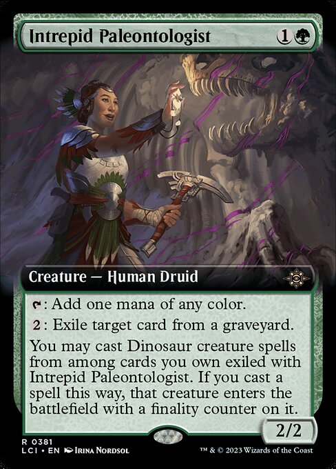 Intrepid Paleontologist (Extended Art) (Foil) - The Lost Caverns of Ixalan
