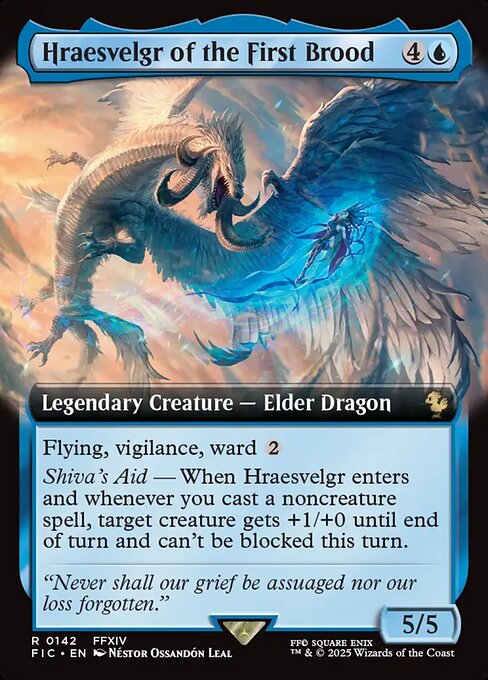 Hraesvelgr of the First Brood (Extended Art) - Commander: FINAL FANTASY