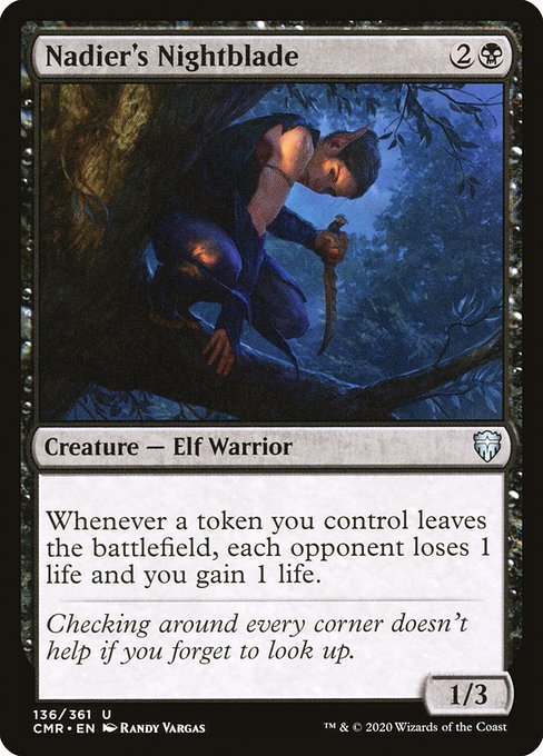 Nadier's Nightblade (Foil) - Commander Legends