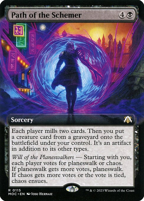 Path of the Schemer (Extended Art) - Commander: March of the Machine