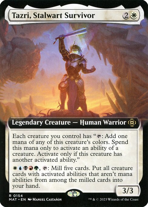 Tazri, Stalwart Survivor (Extended Art) - March of the Machine: The Aftermath