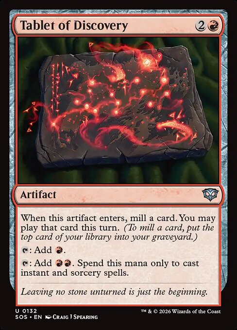 Tablet of Discovery (Foil) - Secrets of Strixhaven