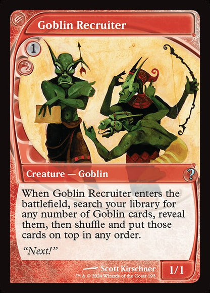 Goblin Recruiter (Future Sight) - Mystery Booster 2