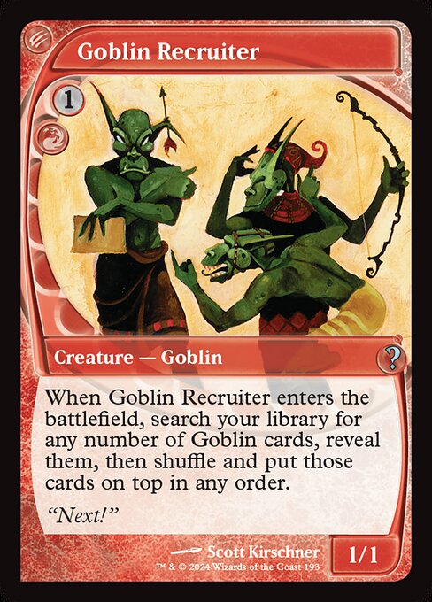 Goblin Recruiter (Future Sight) - Mystery Booster 2