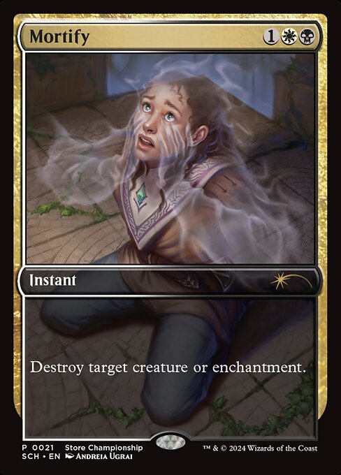 Mortify - Game Day & Store Championship Promos