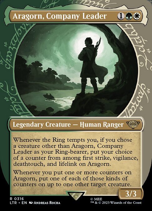 Aragorn, Company Leader (Showcase) (Foil) - Universes Beyond: The Lord of the Rings: Tales of Middle-earth