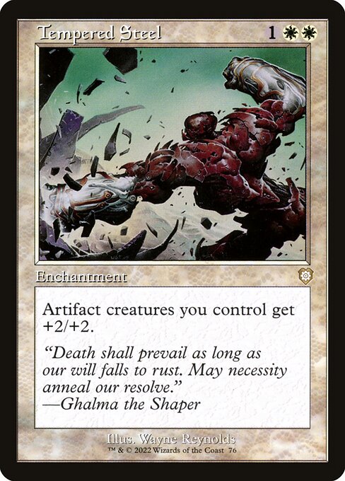 Tempered Steel (Retro Frame) - Commander: The Brothers' War