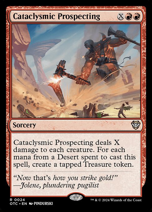Cataclysmic Prospecting (Extended Art) - Commander: Outlaws of Thunder Junction