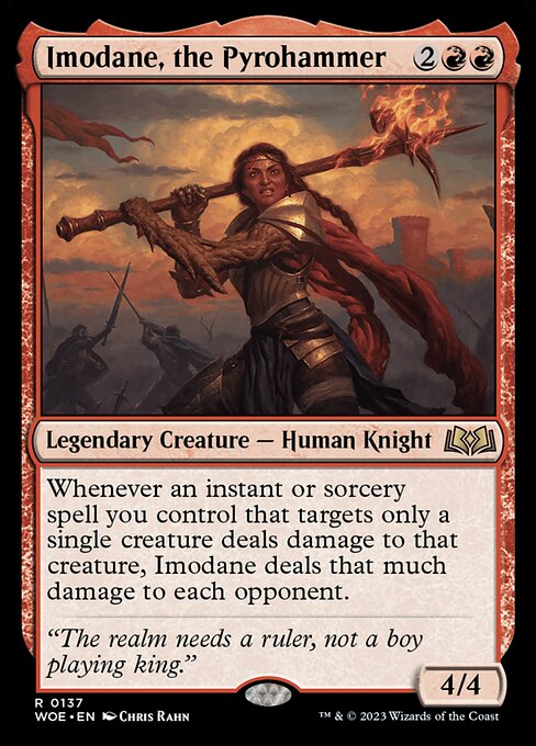 Imodane, the Pyrohammer (Foil) - Wilds of Eldraine