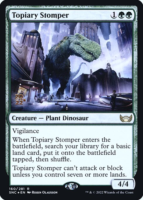 Topiary Stomper - Prerelease Cards