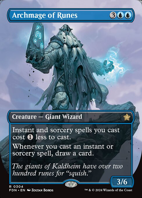 Archmage of Runes (Borderless) - Foundations