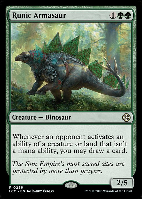 Runic Armasaur - Commander: The Lost Caverns of Ixalan