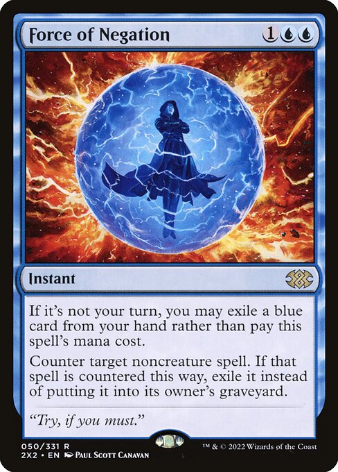 Force of Negation (Borderless) - Double Masters 2022