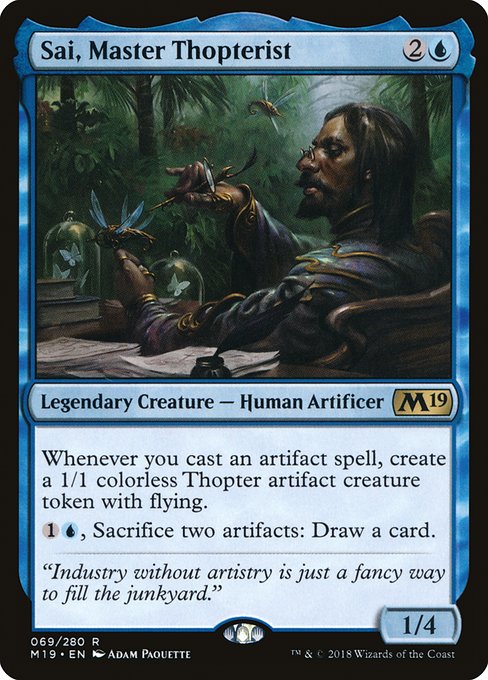 Sai, Master Thopterist (Foil) - Core Set 2019