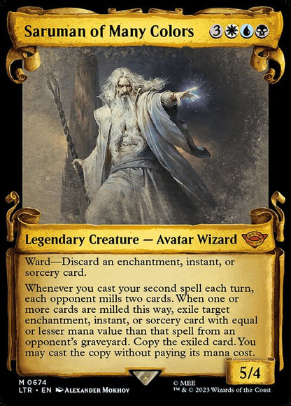 Saruman of Many Colors (Showcase Scrolls) - Universes Beyond: The Lord of the Rings: Tales of Middle-earth