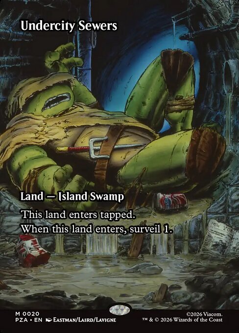 Undercity Sewers (Borderless) - Teenage Mutant Ninja Turtles Source Material