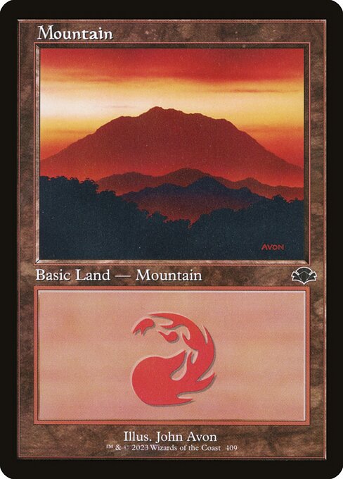 Mountain (409) (Retro Frame) - Dominaria Remastered