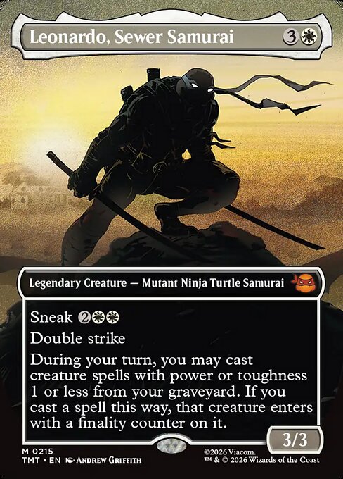 Leonardo, Sewer Samurai (Borderless) - Teenage Mutant Ninja Turtles